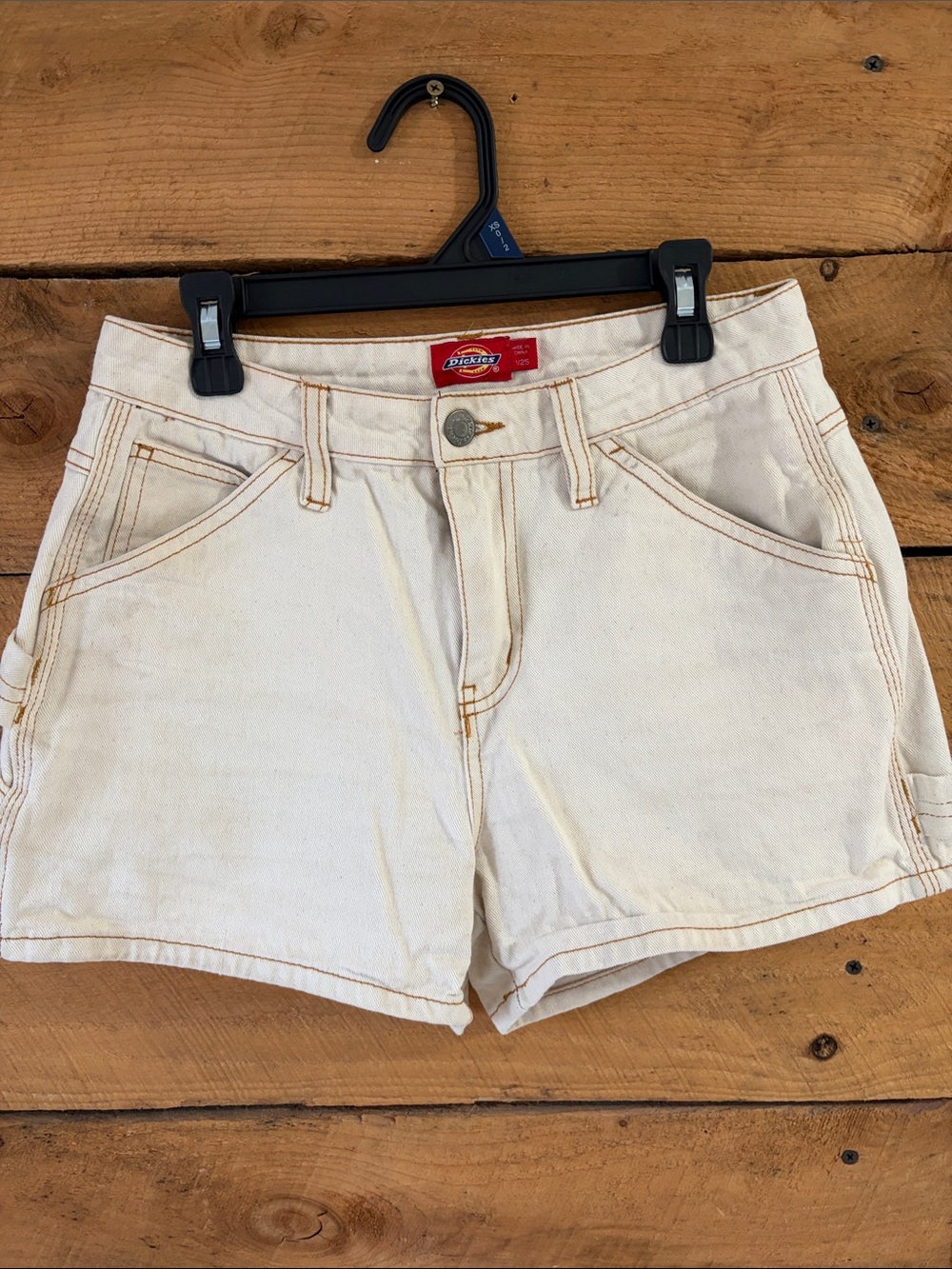 Dickies Cream/Beige Women's Jean Shorts